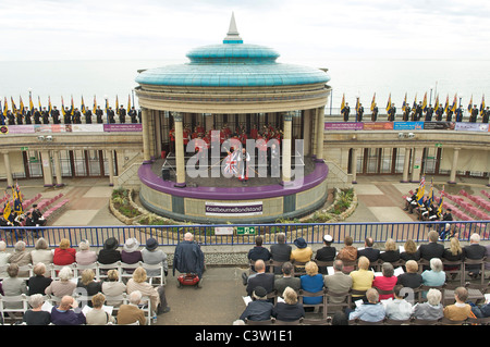 Royal British Legion Drum Head ceremony held on Eastbourne bandstand Stock Photo