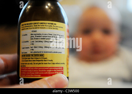 paracetamol infant dosage for Stock Calpol Of Bottle 132361948 Alamy  Photo: