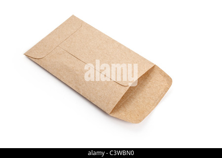 Brown Envelope close up shot Stock Photo