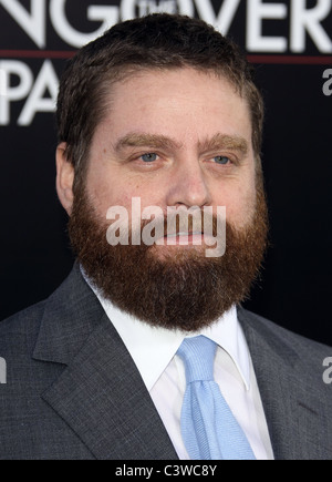 ZACH GALIFIANAKIS THE HANGOVER PART 2. LOS ANGELES PREMIERE. WARNER BROS PICTURES HOLLYWOOD LOS ANGELES CALIFORNIA USA 19 May Stock Photo