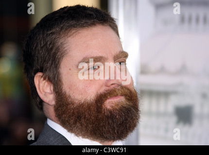 ZACH GALIFIANAKIS THE HANGOVER PART 2. LOS ANGELES PREMIERE. WARNER BROS PICTURES HOLLYWOOD LOS ANGELES CALIFORNIA USA 19 May Stock Photo