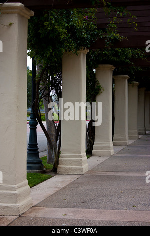 Modern Spanish style architecture in California Stock Photo
