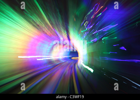 abstract background sparkling light waves Stock Photo
