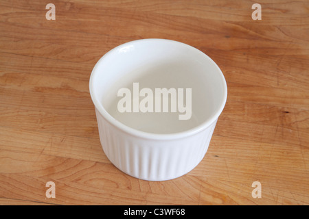 A white ramekin Stock Photo