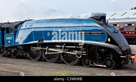 Steam locomotive, 60007 , Sir Nigel Gresley Stock Photo