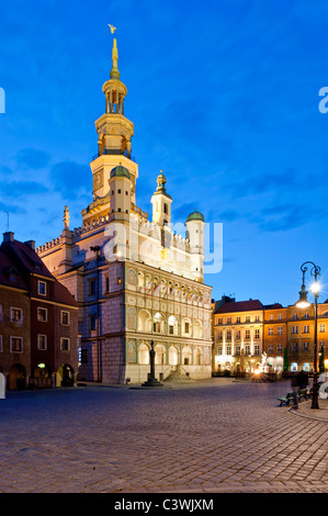 Town Hall, Stary Rynek, Poznan, Wielkopolska, Poland Stock Photo