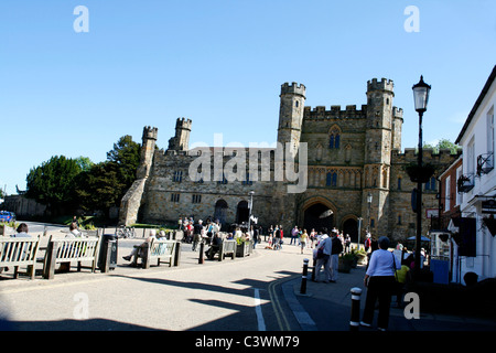 battle abbey in the town of battle east sussex uk 2011 Stock Photo
