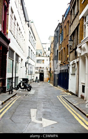 Dead end road, Soho, London, England, UK Stock Photo