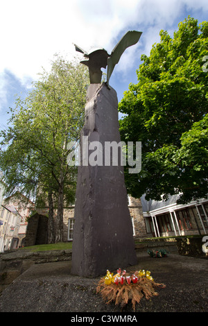 Llywelyn ap Gruffydd memorial, Caernarfon Stock Photo