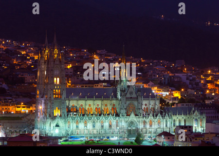 The Basilica Of The National Is A Roman Catholic Church Located In The Historical Center Of Quito Ecuador Stock Photo