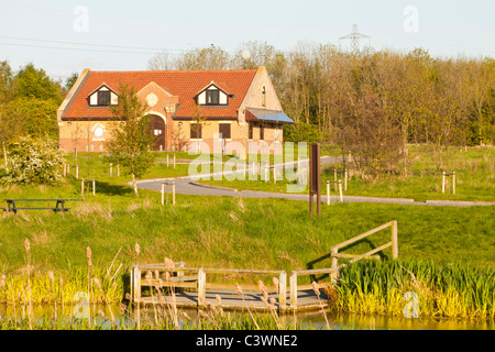 Renewable energy at Cowpen Bewley Woodland Park in Billingham, UK Stock Photo