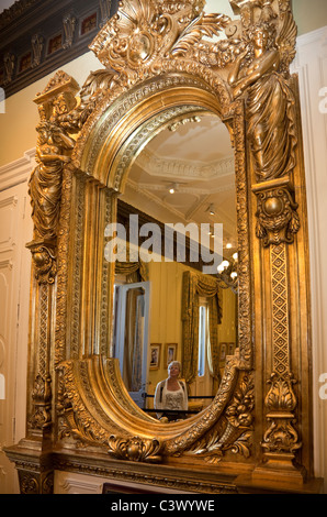 Wall mirror in the Casa Rosada, Plaza De Mayo, Buenos Aires, Argentina, South America. Stock Photo