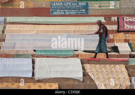 Street scene in Varanasi Stock Photo