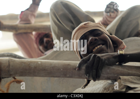 Painters in Varanasi Stock Photo