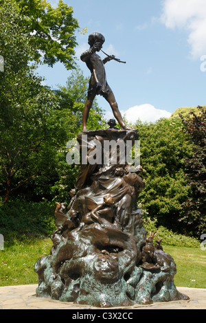 The Peter Pan Statue in Hyde Park , London Stock Photo