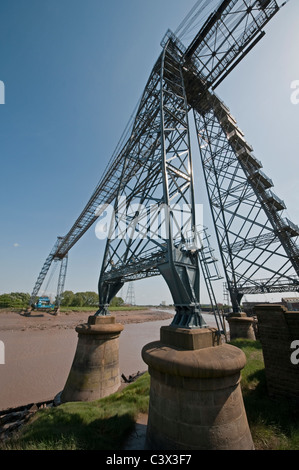 Transporter Bridge Newport South Wales over the River Usk Stock Photo