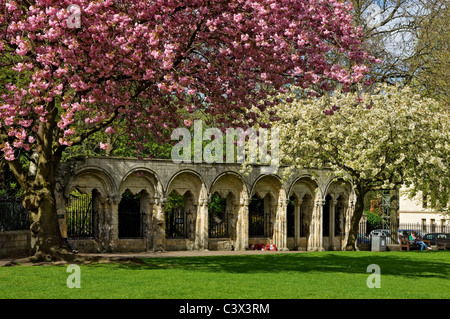 War memorial to the 2nd division (Kohima memorial) Deans Park in spring York North Yorkshire England UK United Kingdom GB Great Britain Stock Photo