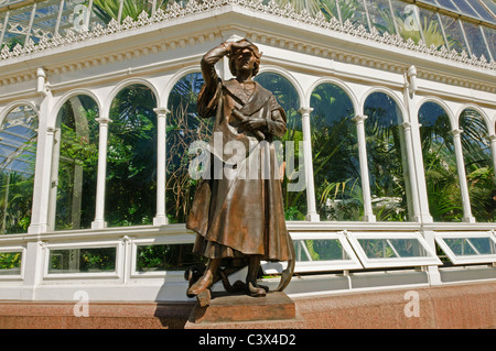 Statue in Sefton Park Liverpool. Christopher Columbus. Stock Photo