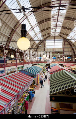 Indoor market, Derby Market Hall, Derby, Derbyshire, England, United ...