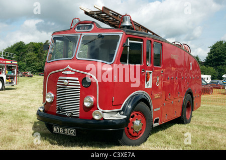 Fire and rescue water tender from the 1980's displayed at a country ...