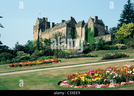 Brodick Castle and Gardens, Isle of Arran, Scotland Scottish castles stately home homes isles island islands UK Stock Photo