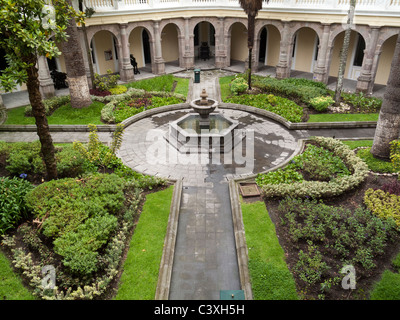 courtyard in the Centro Cultural Metropolitano, Quito Stock Photo