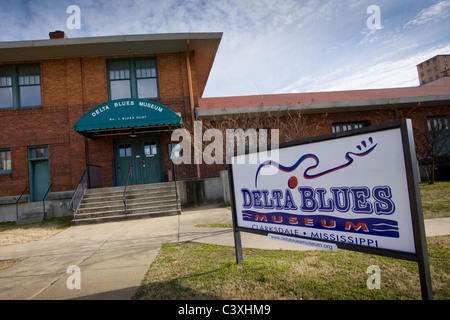 Delta Blues Museum, Clarksdale, Mississippi. Stock Photo