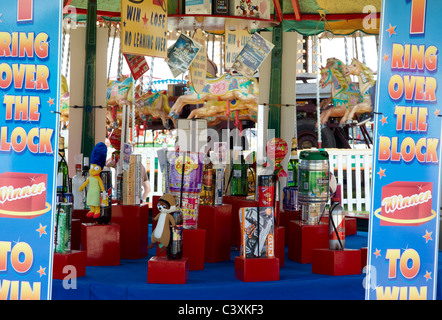 Traditional fairground stalls at a steam and vintage rally. Stock Photo