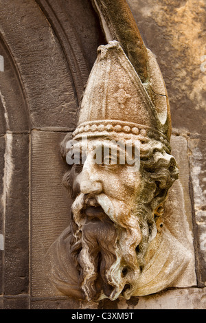 Saint Patrick Stone Carving Stock Photo