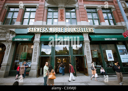 A Barnes Noble Bookstore Off Of Union Square In New York Is Seen