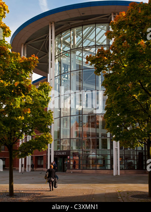 Nottingham Magistrates Court designed by Council Architect's Department, William Saunders Partnership, Cullen, Carter and Hill Stock Photo