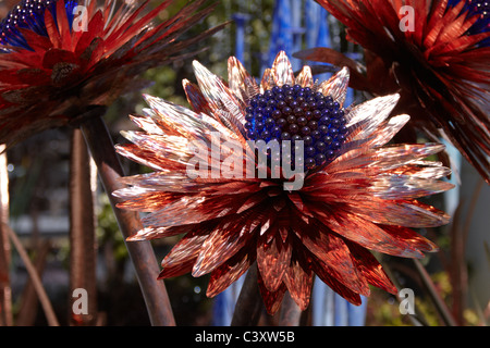 A flower sculpture at the 2011 RHS Chelsea Flower Show. Stock Photo