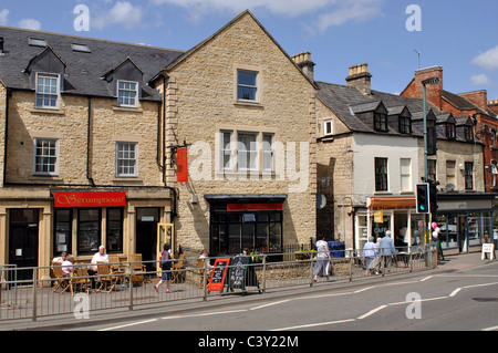 Fountain Street, Nailsworth, Gloucestershire, England, UK Stock Photo