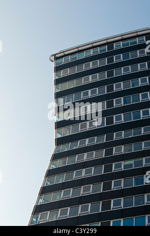 Modern Facade of Schild (Shield) Annex Building to Gasometer B by Architect Coop Himmelb(l)au, Simmering, Vienna (Wien), Austria Stock Photo