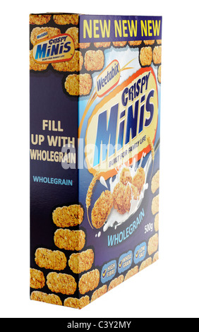 500 gram box of weetabix wholegrain crispy minis Stock Photo