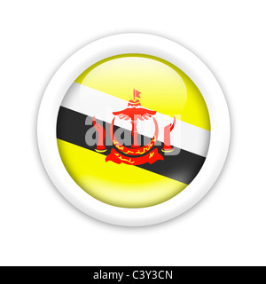 Flag of  Brunei Stock Photo