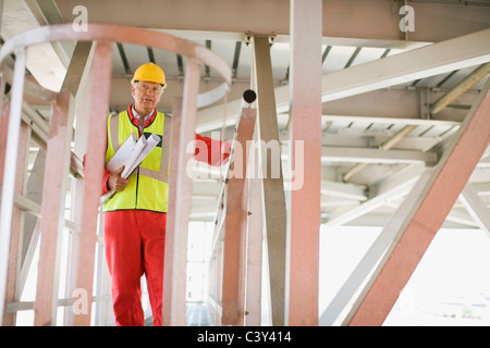 Portrait of a builder Stock Photo