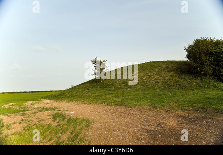 Duggleby Howe Neolithic round barrow, East Riding of Yorkshire, UK Stock Photo