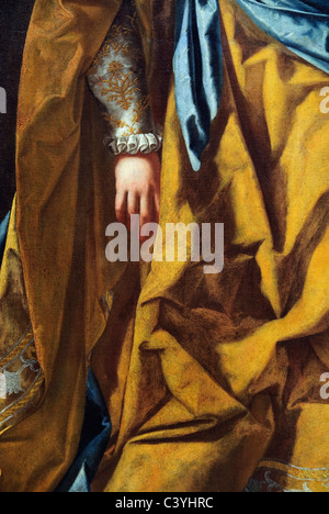 Detail: Esther before Ahasuerus, by Artemisia Gentileschi, Stock Photo