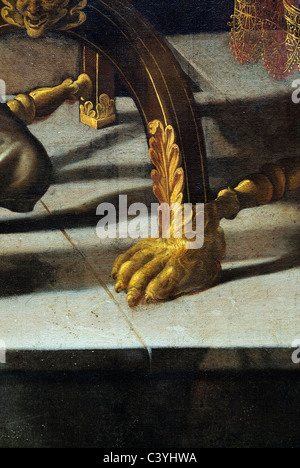 Detail: Esther before Ahasuerus, by Artemisia Gentileschi, Stock Photo