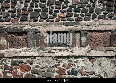 The Aztecs Ruins of Temple Mayor in Archaeological Site of Tlatelolco.Mexico City. Stock Photo