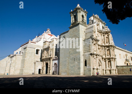 Basilica Nuestra Señora de La Soledad(1682-1690).Main facade(18th century). Oaxaca city .Mexico. Stock Photo