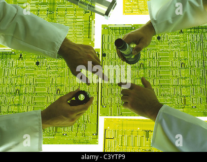 Check, Checking, Circuit Board, Control, Cooperation, Controlling, Design, Economy, Electronic, Electronics, Electrical Engineer Stock Photo