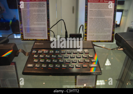Sinclair ZX Spectrum +3 personal computer, launched in the UK in 1987 ...