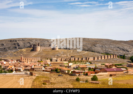 Spain, Europe, Soria, Berlanga de Duero, village, fortress, castle Stock Photo