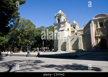 The Cathedral of The Virgin of The Assumption(1702-1733) in The City of Oaxaca. Mexico. Stock Photo