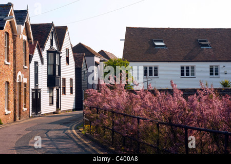 WHITSTABLE, KENT, UK - APRIL 30, 2011:  Pretty Street in the town Stock Photo