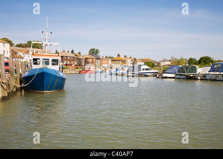 Queenborough harbour on the Isle of Sheppey in Kent, England. Stock Photo
