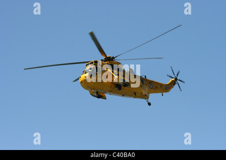 RAF search and rescue helicopter.  Westland Sea King. Stock Photo