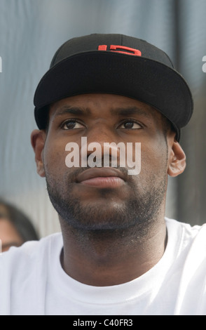 Lebron James takes part in the More Than A GameTour where he promoted his upcoming film, More Than A Game and connected with the Stock Photo